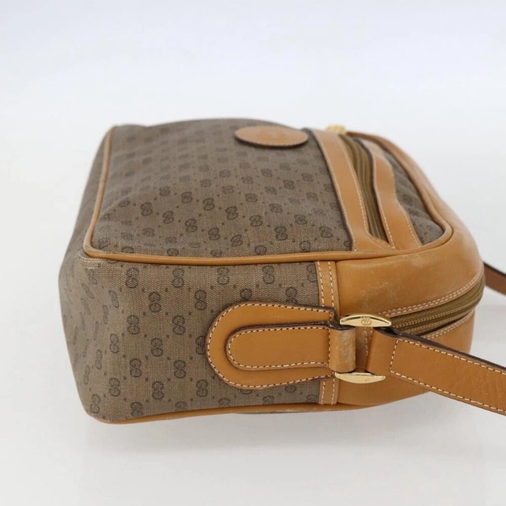 GUCCI Micro GG Supreme Shoulder Bag PVC Beige Gold - Picture 7 of 16